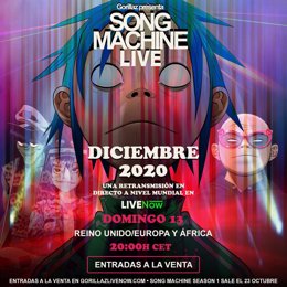 Gorillaz presentan 'Song Machine Live', su concierto virtual