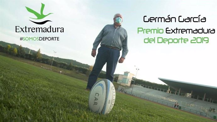 Germán García Premio Extremadura del Deporte 2019.