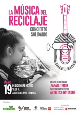 El Teatro Auditorio de San Lorenzo de El Escorial (Madrid) acogerá el próximo sábado 19 de diciembre a las 18:30 horas el concierto solidario del proyecto social de Ecoembes 'La Música del Reciclaje'