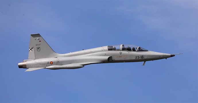 Caza F-5 en Sevilla durante el centenario de la constitución de Tablada en marzo de 2020
