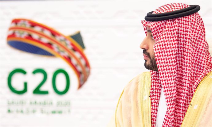 22 November 2020, Saudi Arabia, Riyadh: Saudi Crown Prince Mohammed bin Salman attends a session on the second day of the virtual G20 summit, presided by Saudi Arabia. Photo: -/Saudi Press Agency/dpa