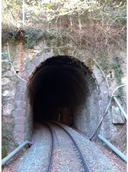 Túnel ferroviario.