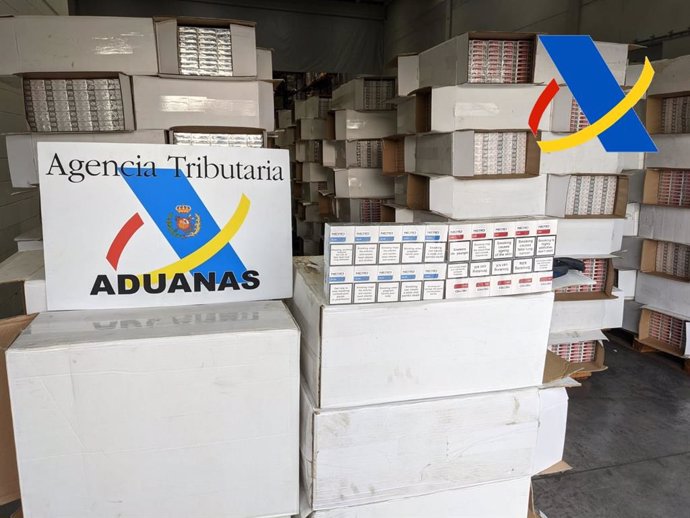 Sucesos.- Intervenidas 260.000 cajetillas de tabaco de contrabando en un contenedor en Barcelona