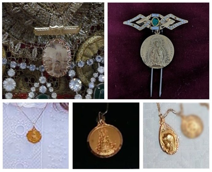 Imagen de las piezas desaparecidas.