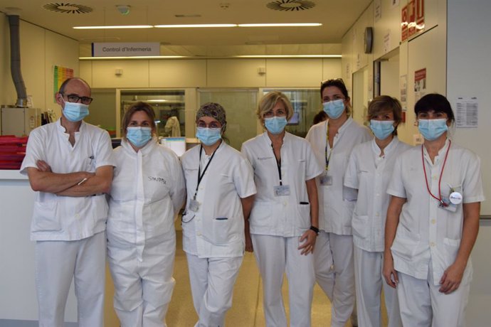 Professionals sanitaris de l'Hospital Sant Joan de Reus (Tarragona)