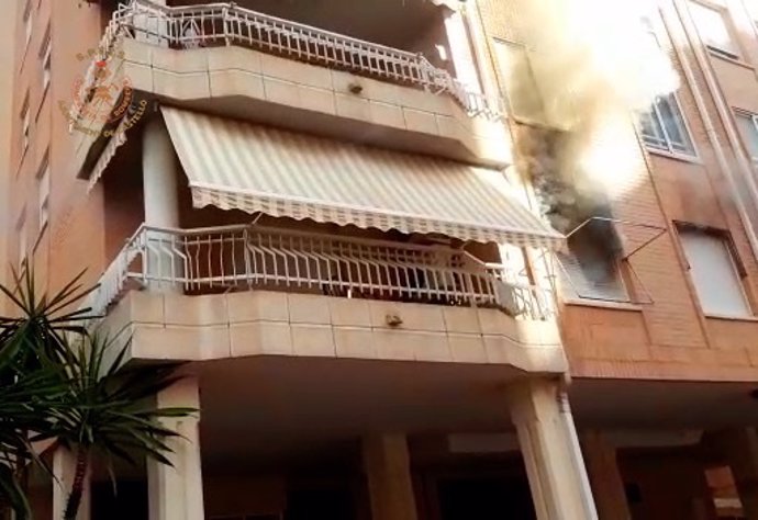 Incendi en vivenda a Castelló