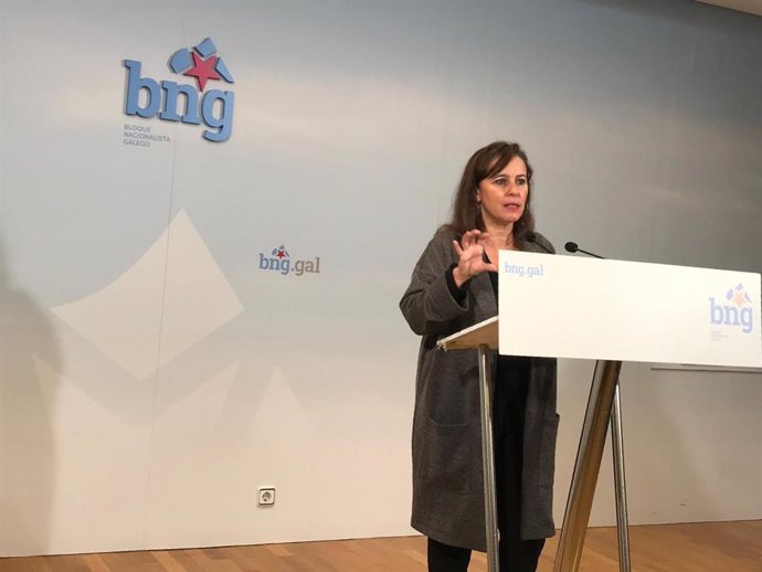 Rueda de prensa de Ana Miranda, portavoz del BNG en Europa, este jueves 3 de diciembreg