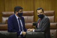 Moreno cree que es pronto para hablar de listas conjuntas PP-Cs en Andalucía: "Habrá que ver cuando lleguen  elecciones"