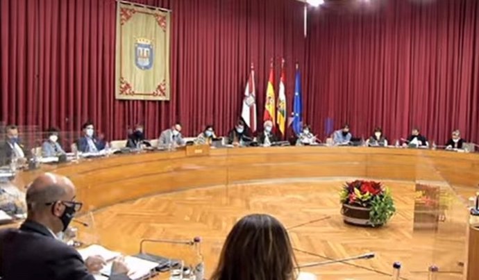 Pleno del Ayuntamiento de Logroño correspondiente a diciembre de 2020.