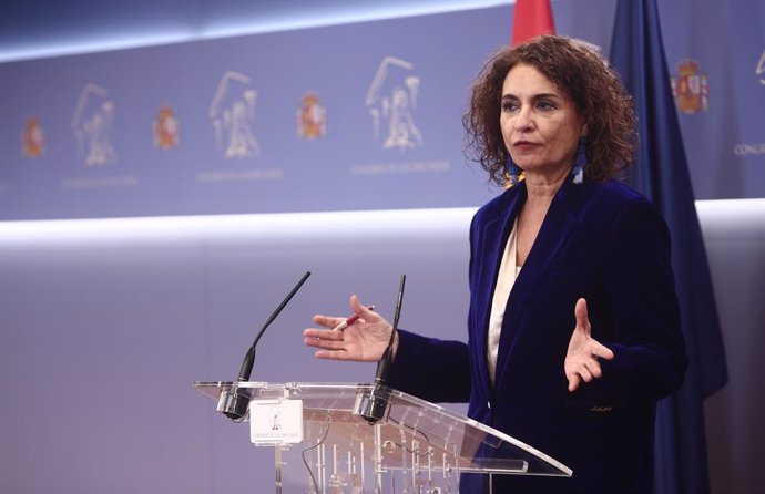 La ministra d'Hisenda i portaveu del Govern espanyol, María Jesús Montero. Madrid (Espanya), a 3 de desembre del 2020.