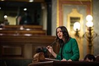 Arrimadas reprocha al PSOE que califique de "valientes y patriotas" a Otegi y Junqueras por apoyar los Presupuestos