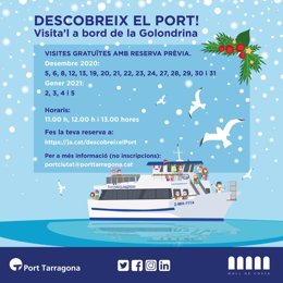 El Puerto de Tarragona reactiva la campaña 'Descobreix el Port' con la Golondrina este diciembre