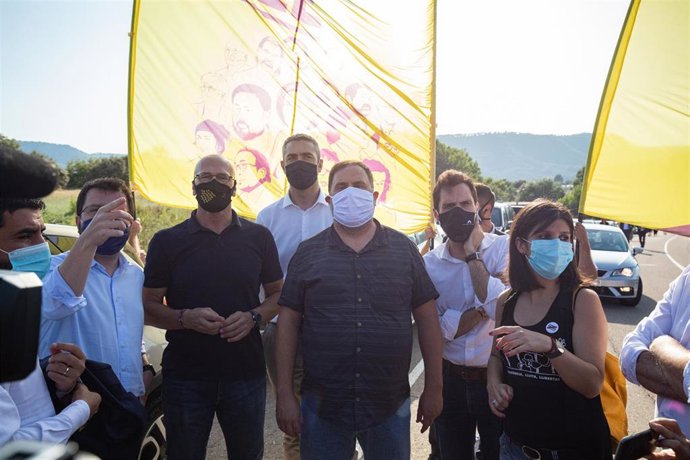  Oriol Junqueras y otros presos independentistas condenados por el Tribunal Supremo.