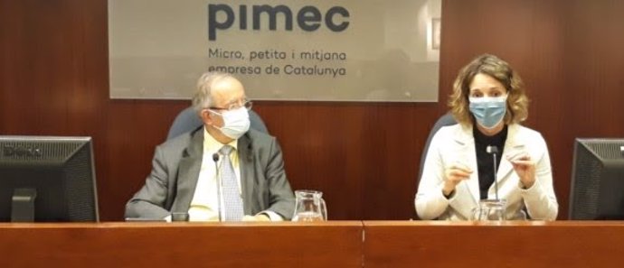 La exconsellera ngels Chacón (PDeCat) visita el Comité Ejecutivo de Pimec