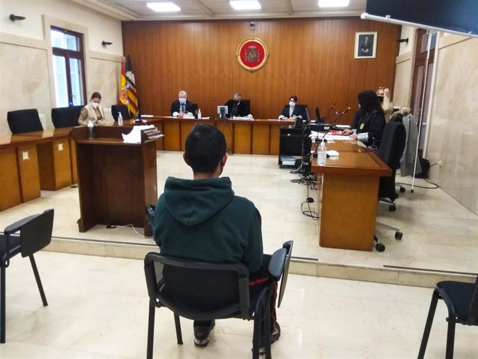 El condenado, en el juicio este viernes en la Audiencia Provincial de Baleares.