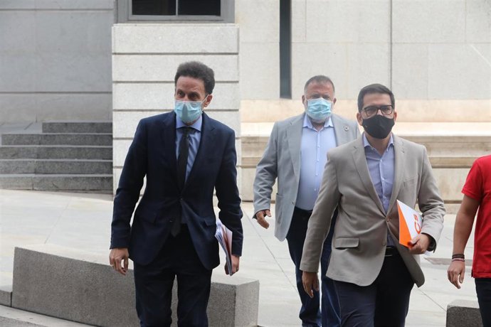 El portavoz adjunto de Ciudadanos en el Congreso de los Diputados, Edmundo Bal, y el vicesecretario adjunto del partido, José María Espejo-Saavedra.
