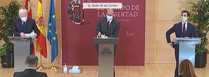 De izquierda a dercha: Antonio Miguel Méndez Pozo, Luis Fuentes y Guillermo Garabito.