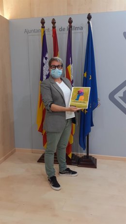 La regidora de Justicia Social, Feminismo y LGTBI, Sonia Vivas, durante la presentación del programa de actividades oprganizado por Cort para conmemorar el Día Internacional de los Derechos Humanos, que se celebra el 10 de diciembre.