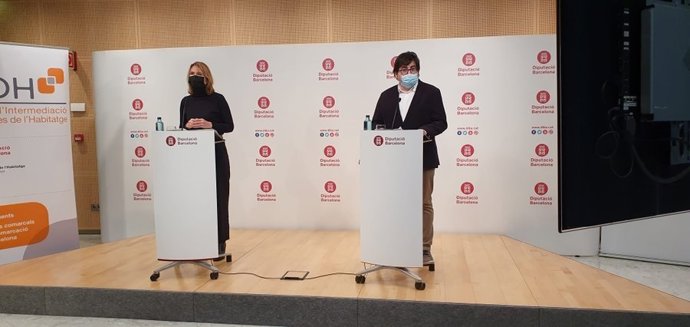 La diputada de Cohesión Social, Ciudadanía y Bienestar, Llusa Moret, y el diputado de Infraestructuras y Espacios Naturales, Pere Pons.