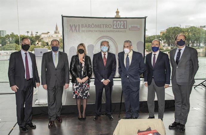 Imagen de este viernes de la presentación del XXI Barómetro de Expecativas Empresariales de Andalucía Económica.