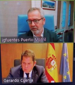 Reunión telemática entre Gerardo Cuerva y José García Fuentes