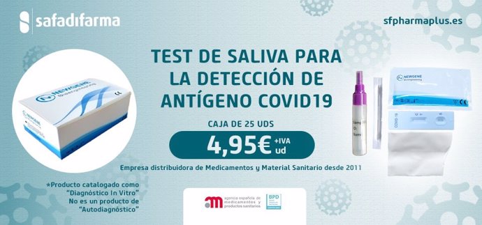 Nou test de saliva per 4,95 euros