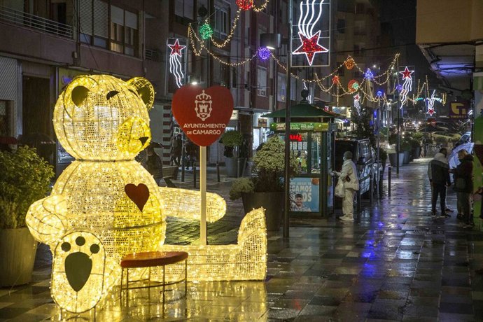 Alumbrado navideño en Camargo