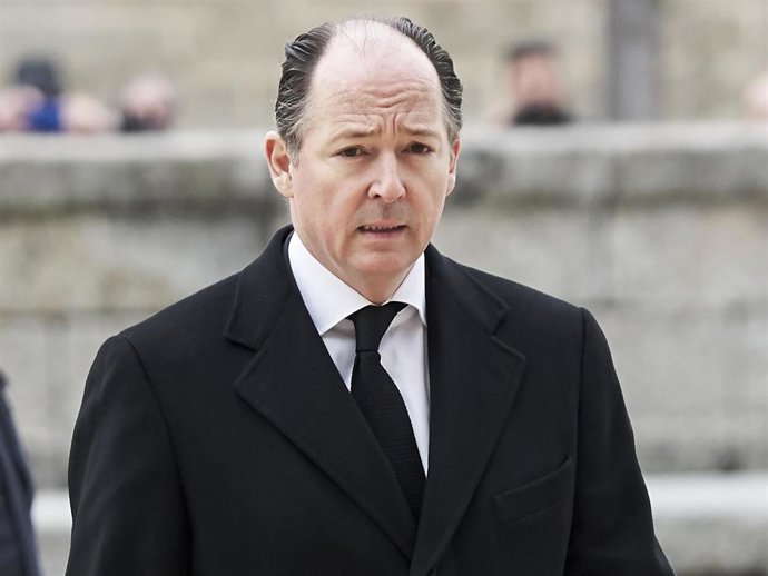 Konstantin of Bulgaria attends a Mass in occasion of the 25th anniversary of death of Conde de Barcelona, father of King Juan Carlos, at San Lorenzo del Escorial Monastery on April 3, 2018 in El Escorial, Spain.