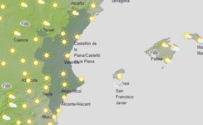 Predicción del tiempo para este sábado, 5 de noviembre