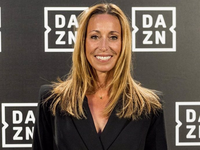 Gemma Mengual attends the red carpet of the DAZN party presentation at DAZN Space on February 28, 2019 in Madrid, Spain.  DAZN is the first global pure-sport live and on-demand streaming service.