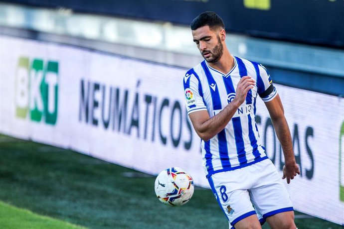 Mikel Merino con la Real Sociedad