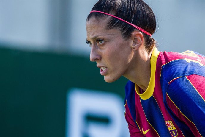 Jenni Hermoso of FC Barcelona during Liga Iberdrola, football match played between Real Betis Balompie and Futbol Club Barcelona at Luis del Sol Sports City on October 31, 2020 in Sevilla, Spain.