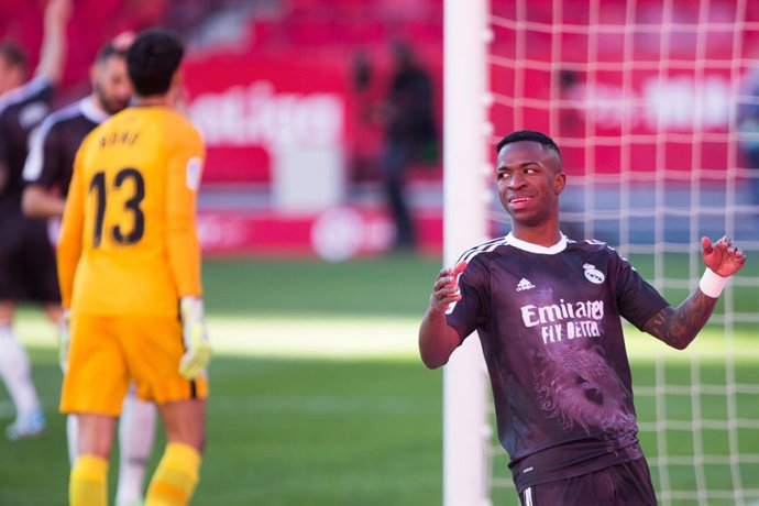 Vinicius Junior lamenta una ocasió al Ramón Sánchez-Pizjuán