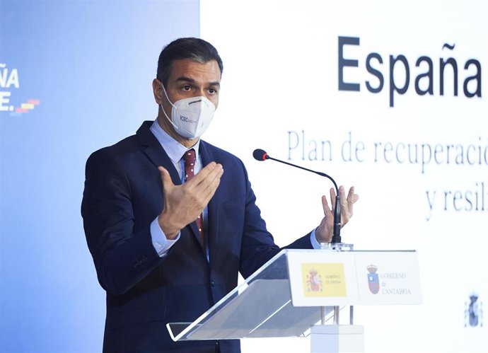 El presidente del Gobierno, Pedro Sánchez,