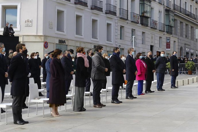 El presidente Fernando López Miras en el acto de conmemoración de la Constitución