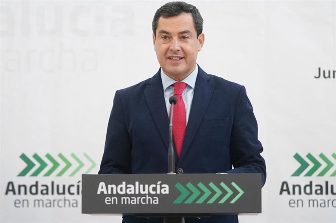 El presidente de la Junta de Andalucía, Juanma Moreno, en una foto de archivo.