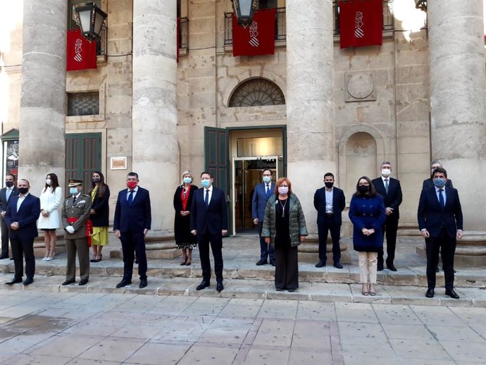 La delegada del Gobierno, Gloria Calero, en el acto por el Día de la Constitución