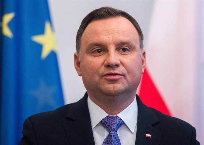 FILED - 23 October 2018, Berlin: Polish President Andrzej Duda attends a press conference in Berlin. Duda says he will submit to parliament a bill that would re-introduce the possibility of legal abortion in cases of fatal foetal defects, after daily pr