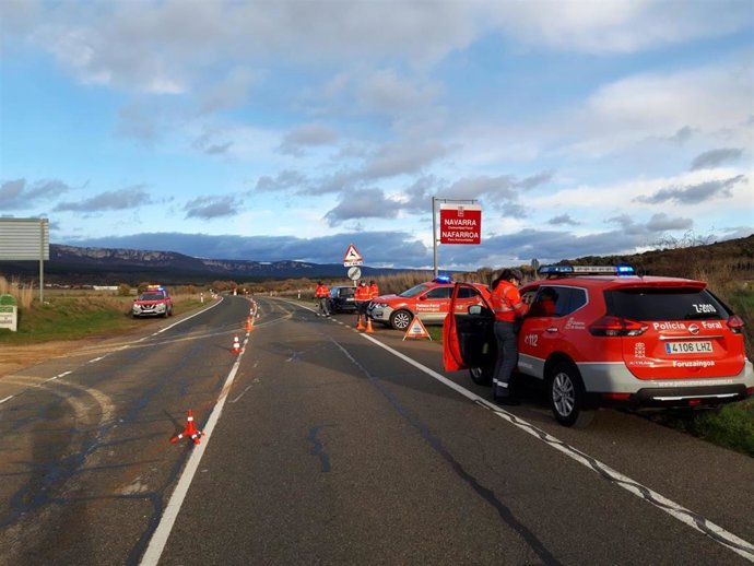 Control perimetral de la Policía Foral