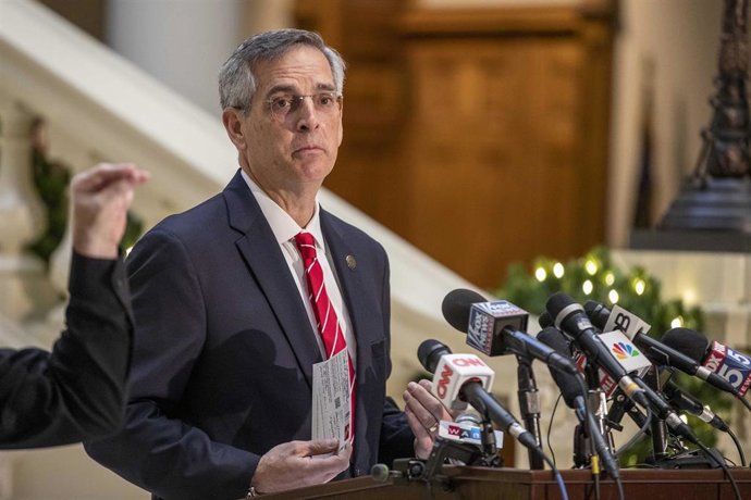 El secretario de Estado de Georgia, el republicano Brad Raffensperger.