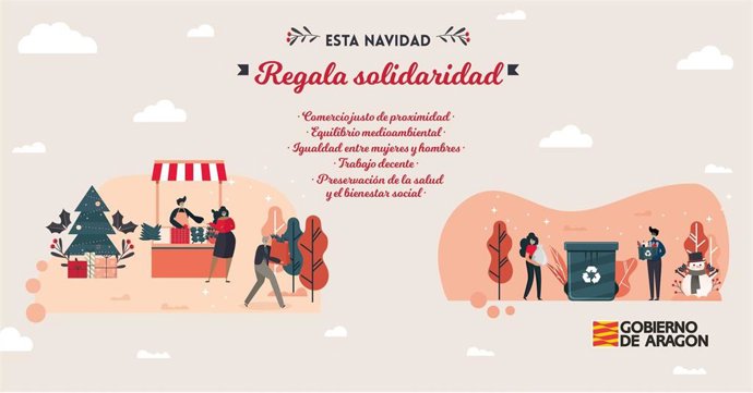 Cartel de la campaña 'Regala solidaridad'.