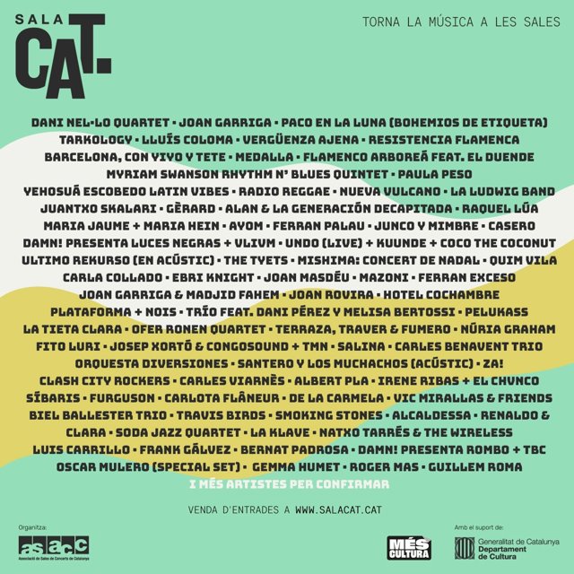 Cartell del projecte 'SALA CAT'.