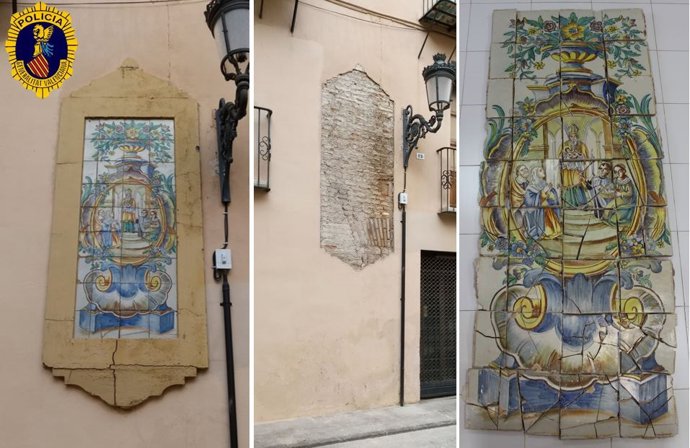 Panel cerámico recuperado