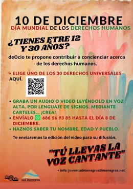 Cartel anunciador de la actividad.