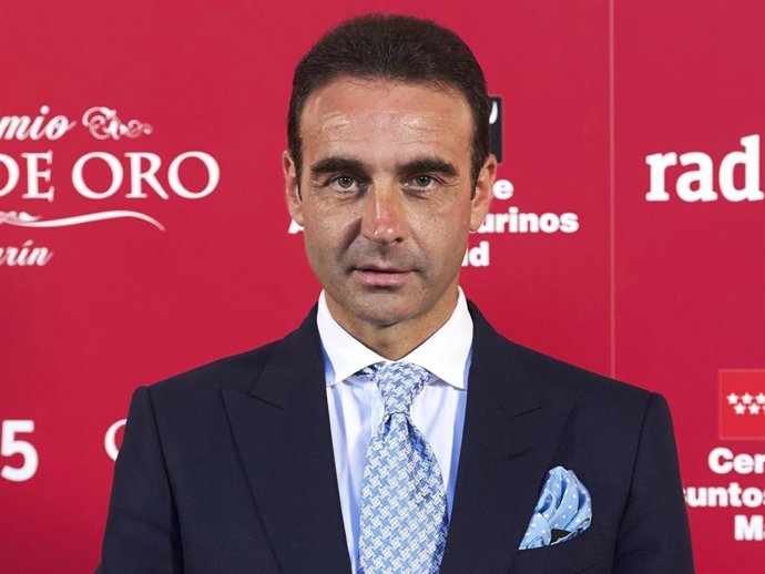 Spanish bullfighter Enrique Ponce receives the 'Oreja de Oro' award at Las Ventas Bullring on June 7, 2017 in Madrid, Spain.