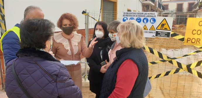 Adela Castaño, en la zona objeto de intervención