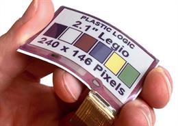Panel flexible de tinta electrónica a color