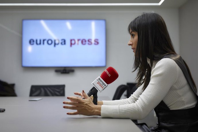 La vicealcaldessa de Madrid, Begoña Villacís, durant una entrevista a Europa Press a la seu de l'agncia, Madrid (Espanya).