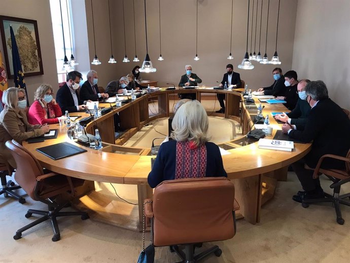 Junta de Portavoces del Parlamento de Galicia, el 1 de diciembre de 2020
