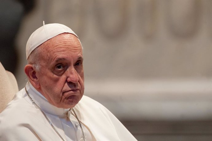 El Papa Francisco hablando durante la reunión, el 9 de mayo de 2019, con la diócesis de Roma en la Basílica de San Juan de Letrán en Roma